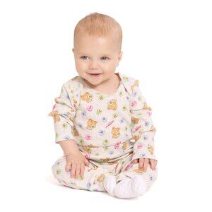 Sweethearts Baby Valentine's Day Long Sleeve Bodysuit with Matching Jogger 0-3